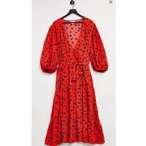 Bright and vivid REAL wrap dress